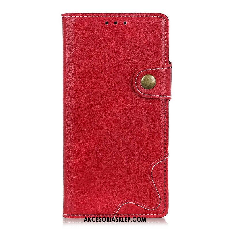 Etui Folio do OnePlus Nord 2 5G Artystyczny Guzik Do Szycia