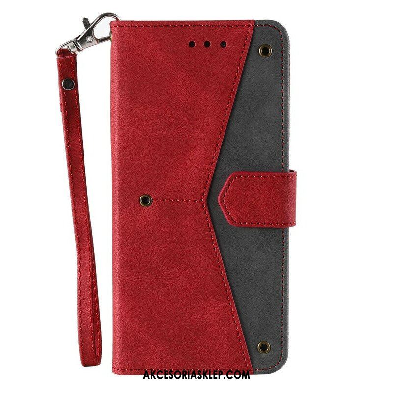 Etui Folio do OnePlus Nord 2 5G Szwy W Dotyku