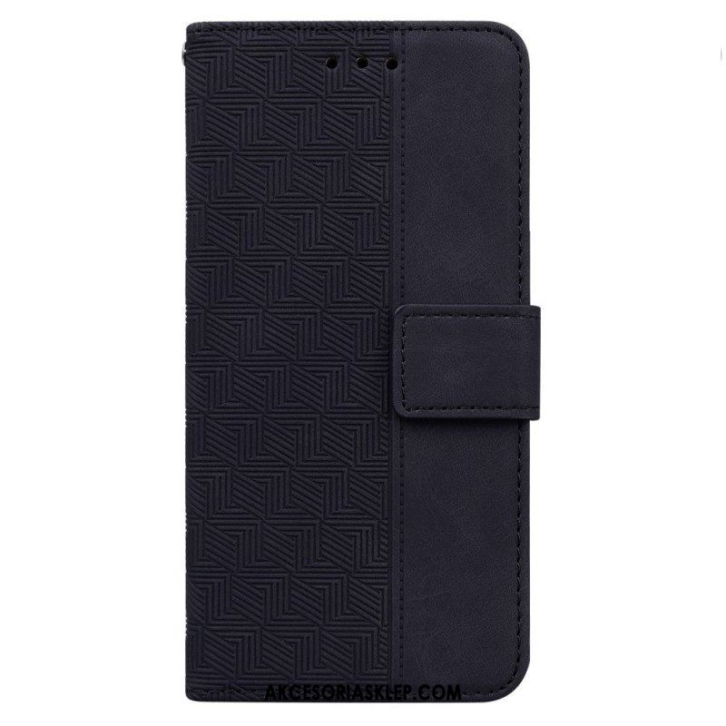 Etui Folio do OnePlus Nord CE 2 5G Przeszycia Ze Sztucznej Skóry