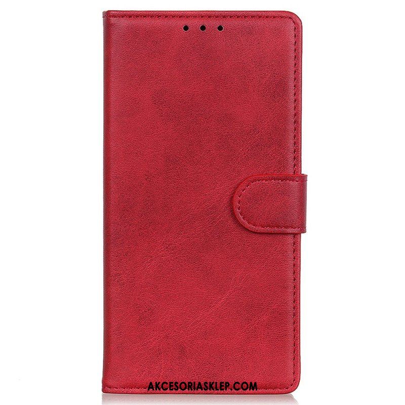 Etui Folio do OnePlus Nord CE 3 Lite 5G Matowa Sztuczna Skóra