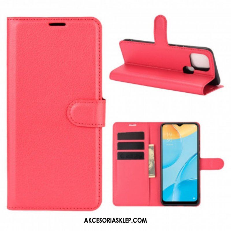 Etui Folio do Oppo A15 Klasyczny