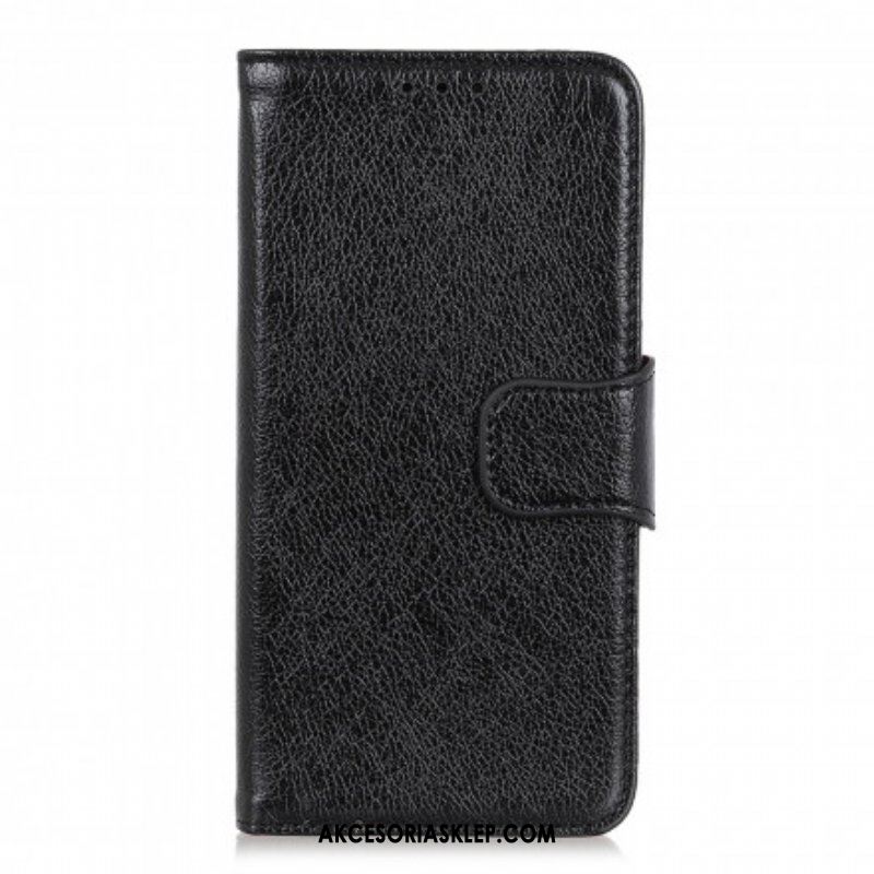 Etui Folio do Oppo A54 5G / A74 5G Dwoina Skóry Nappa