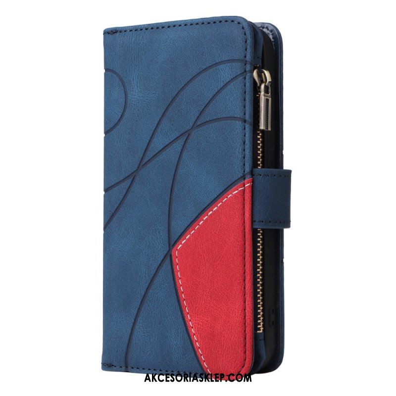 Etui Folio do Oppo A54 5G / A74 5G Dwukolorowa Z Portmonetką