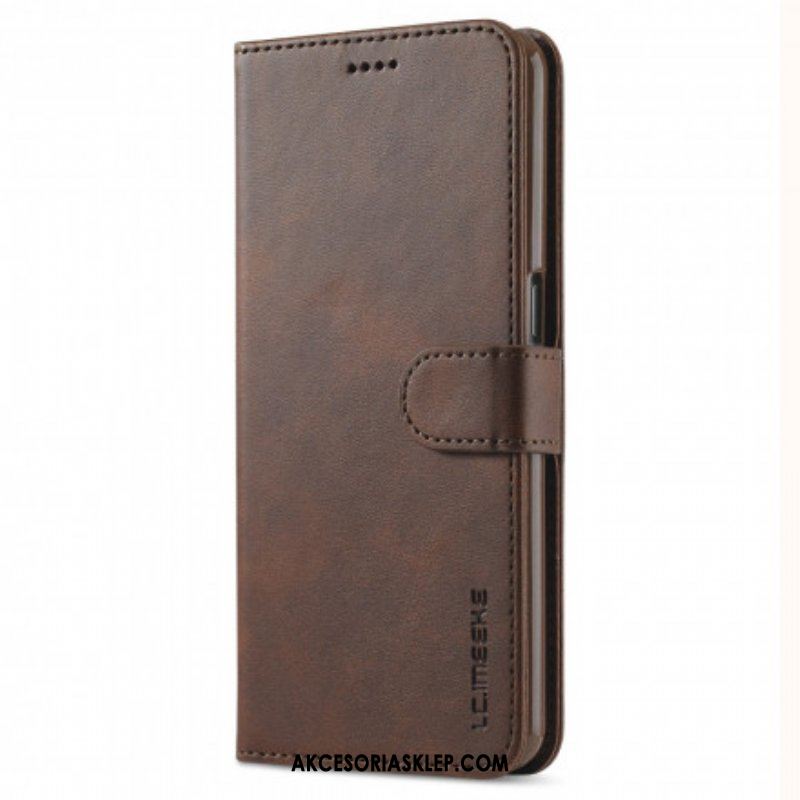 Etui Folio do Oppo A54 5G / A74 5G Lc.imeeke Efekt Skóry