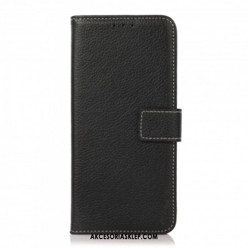 Etui Folio do Oppo A54 5G / A74 5G Tekstura Liczi