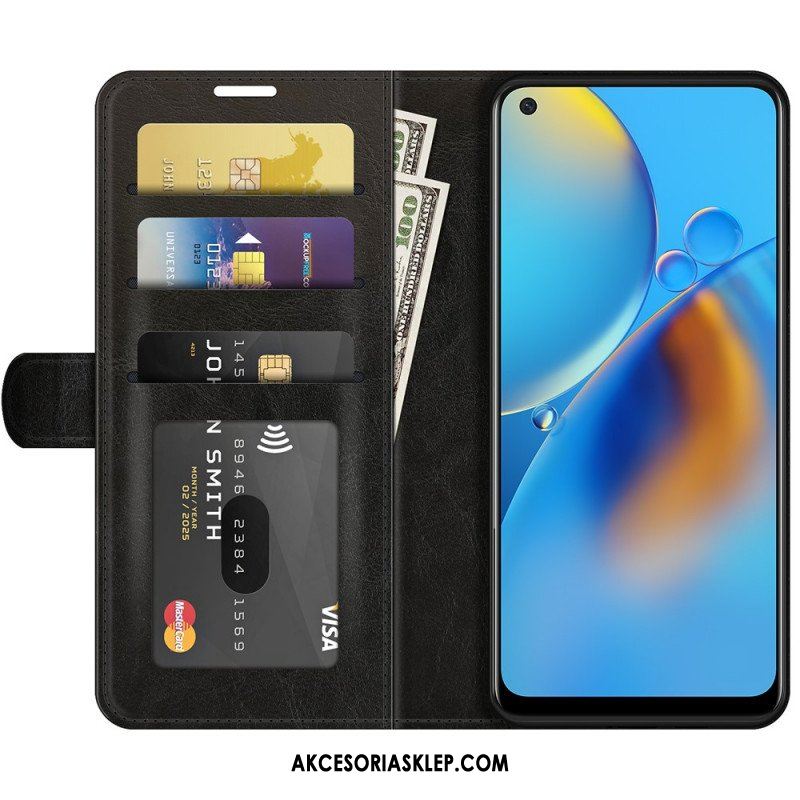 Etui Folio do Oppo A74 4G Ultra Sztuczna Skóra