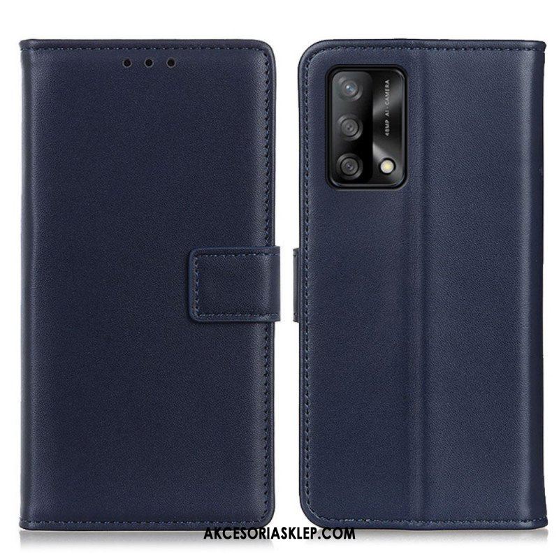 Etui Folio do Oppo A74 4G Zwykła Sztuczna Skóra