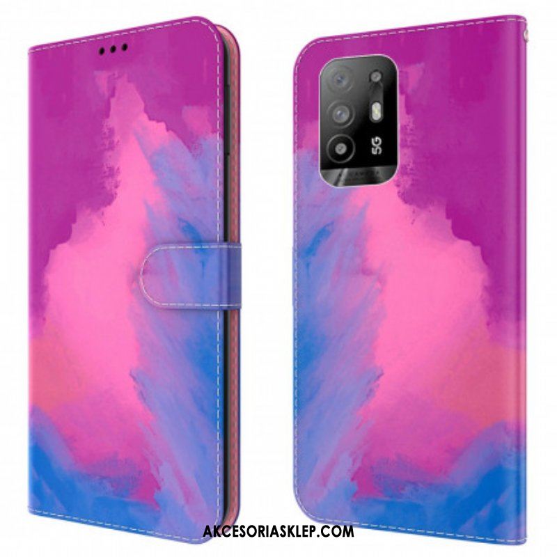 Etui Folio do Oppo A94 5G Akwarela