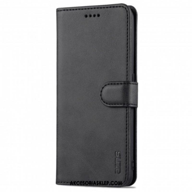 Etui Folio do Oppo A94 5G Efekt Skóry Azns