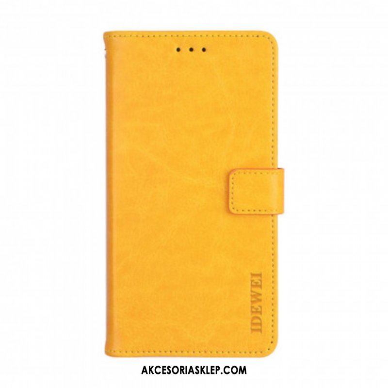 Etui Folio do Oppo A94 5G Imitacja Skóry Idewei