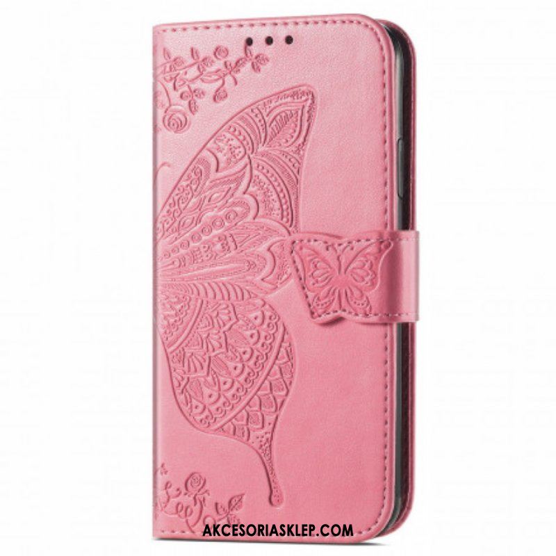 Etui Folio do Oppo A94 5G Pół Motyle