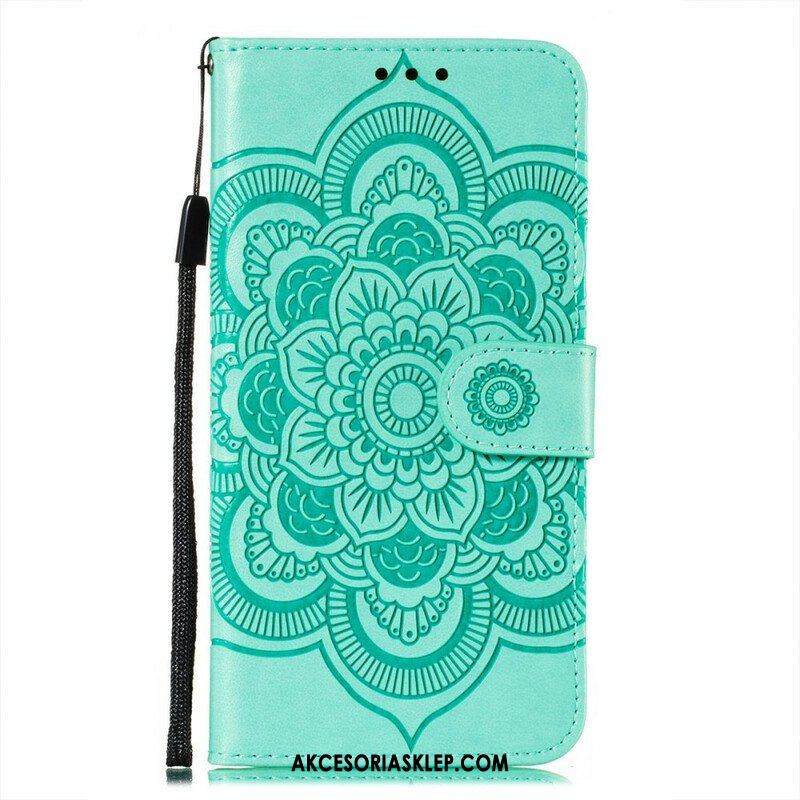 Etui Folio do Oppo Find X3 Neo z Łańcuch Mandala Z Pełnym Paskiem