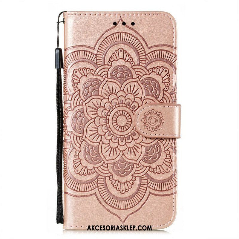 Etui Folio do Oppo Find X3 Neo z Łańcuch Mandala Z Pełnym Paskiem