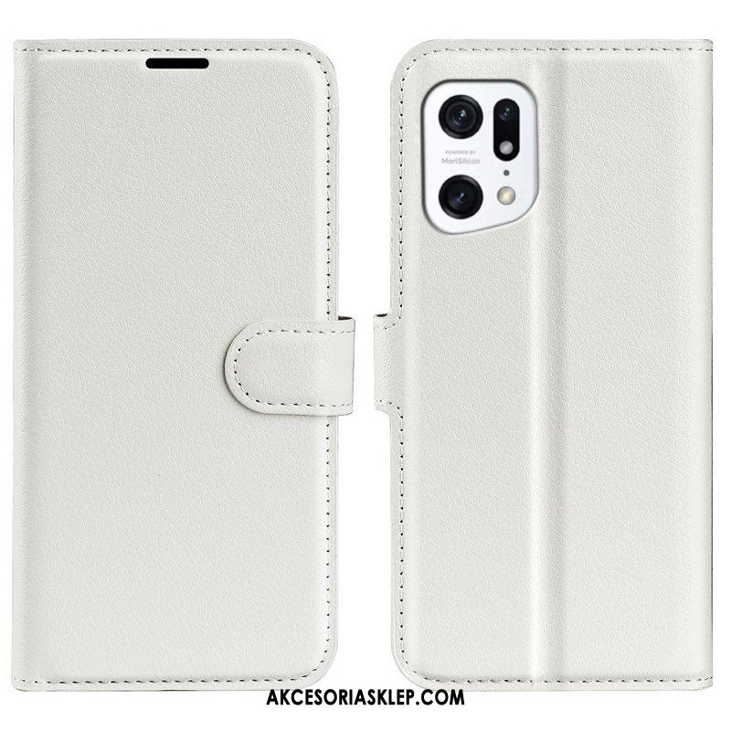 Etui Folio do Oppo Find X5 Klasyczny