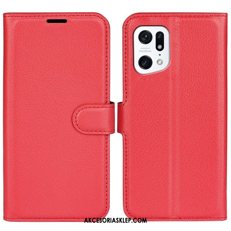 Etui Folio do Oppo Find X5 Klasyczny