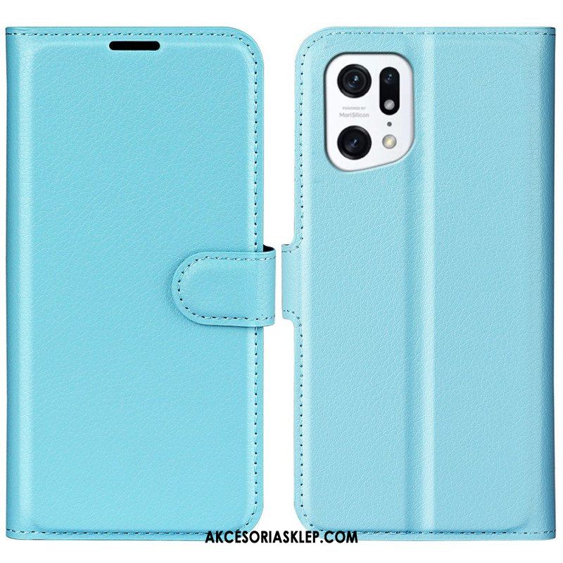 Etui Folio do Oppo Find X5 Klasyczny