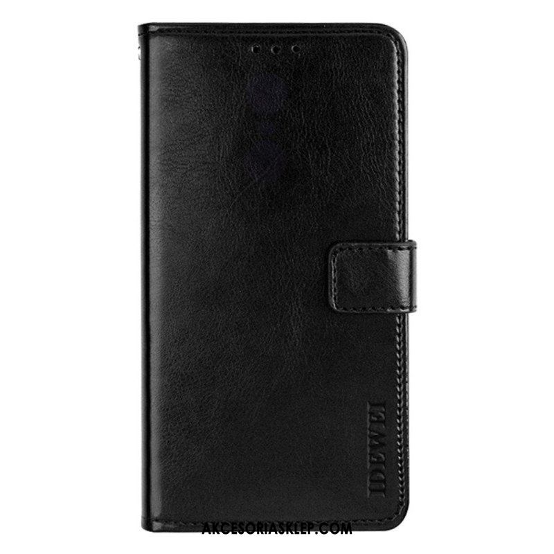 Etui Folio do Oppo Find X5 Lite Sztuczna Skóra Idewei W Stylu Vintage