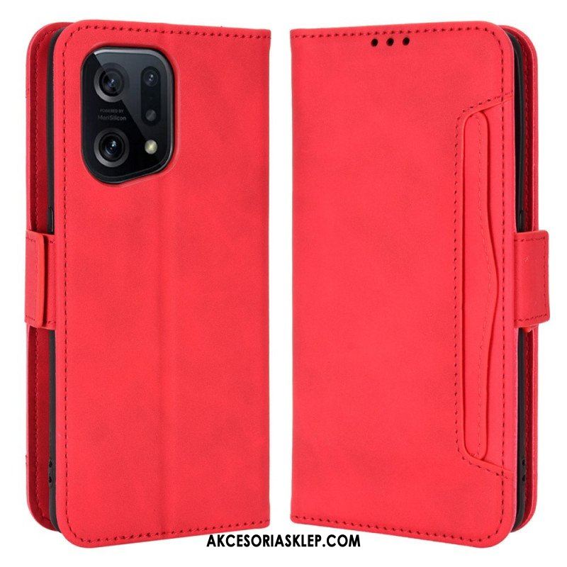 Etui Folio do Oppo Find X5 Wielokartowa Klasa Premier