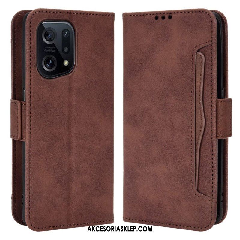 Etui Folio do Oppo Find X5 Wielokartowa Klasa Premier