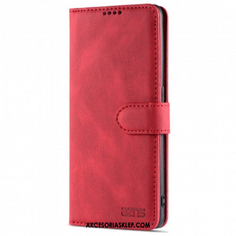 Etui Folio do Oppo Reno 6 5G Azns Couture Z Efektem Skóry