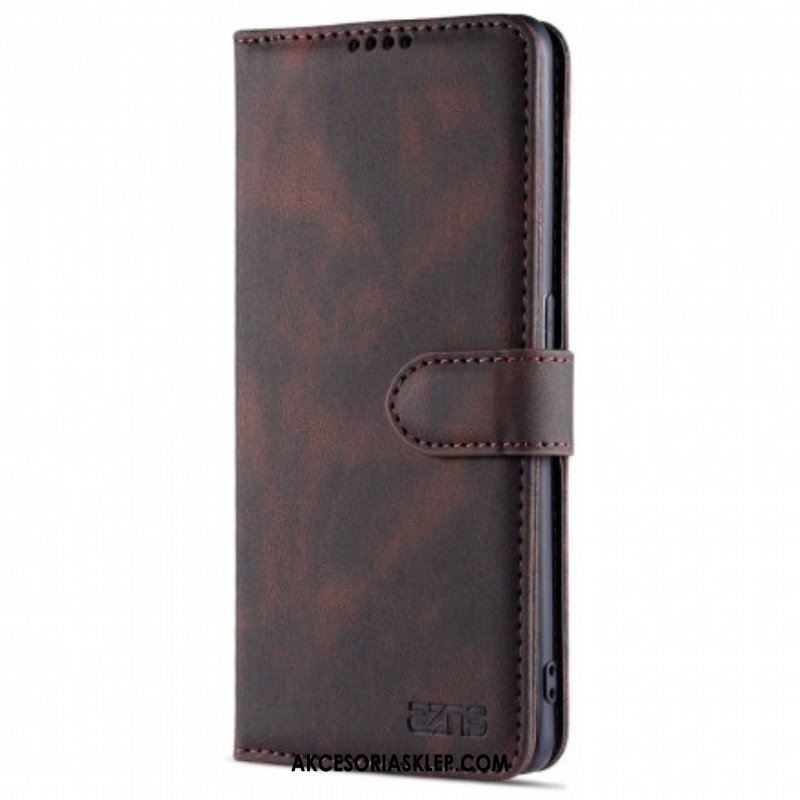 Etui Folio do Oppo Reno 6 5G Azns Couture Z Efektem Skóry