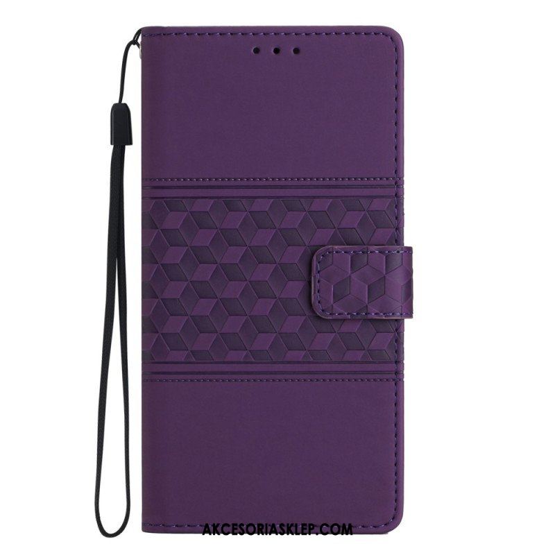 Etui Folio do Oppo Reno 8 Lite Kostki 3d