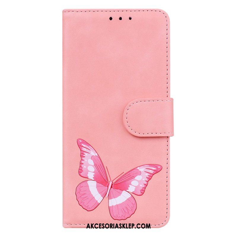 Etui Folio do Oppo Reno 8 Lite Motyl