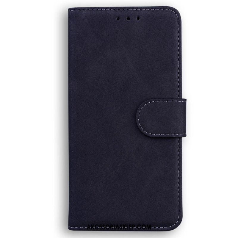 Etui Folio do Oppo Reno 8 Pro Skórzany Efekt Couture