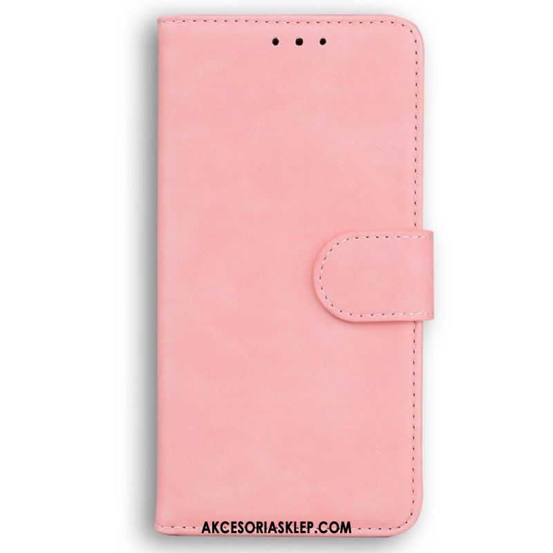 Etui Folio do Oppo Reno 8 Pro Skórzany Efekt Couture