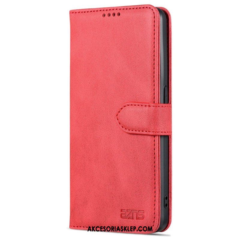 Etui Folio do Oppo Reno 8 Pro Skórzany Efekt Vintage Azns