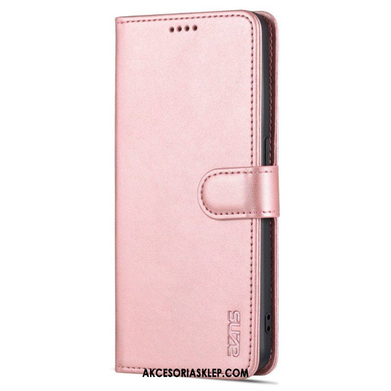 Etui Folio do Oppo Reno 8 Pro Stylizacja Skóry Azns