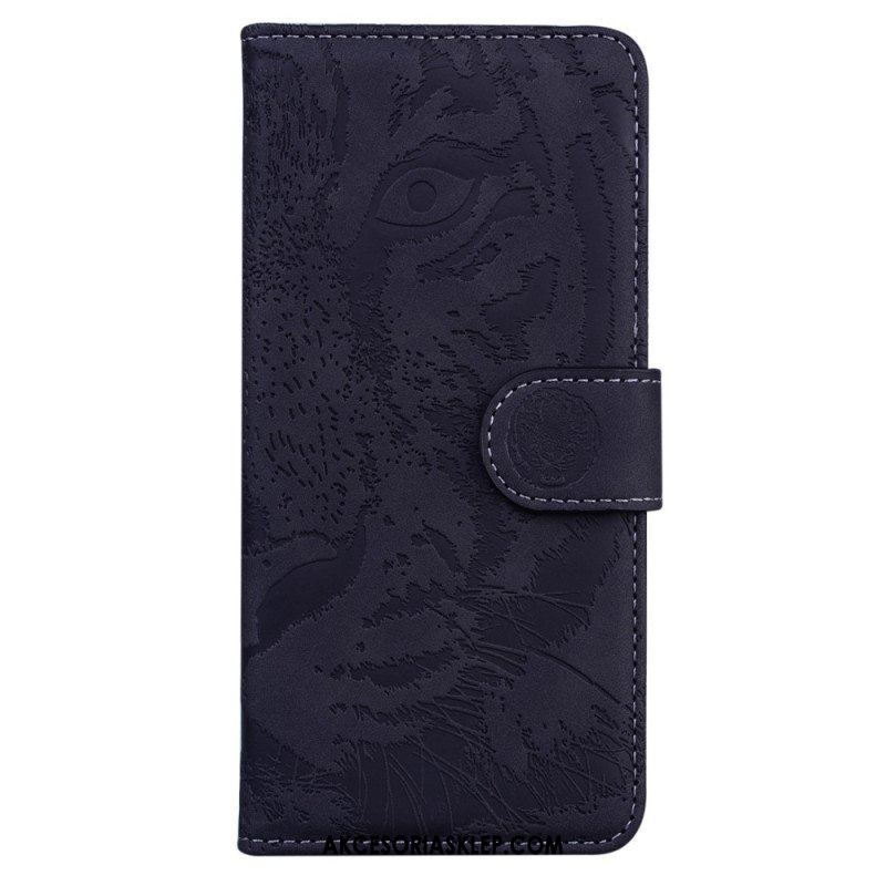 Etui Folio do Oppo Reno 8 Pro Ślad Tygrysa