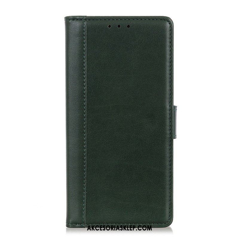 Etui Folio do Poco F4 Efekt Skóry