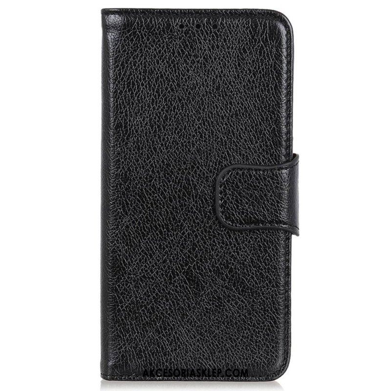 Etui Folio do Poco M4 5G Dwoina Skóry Nappa