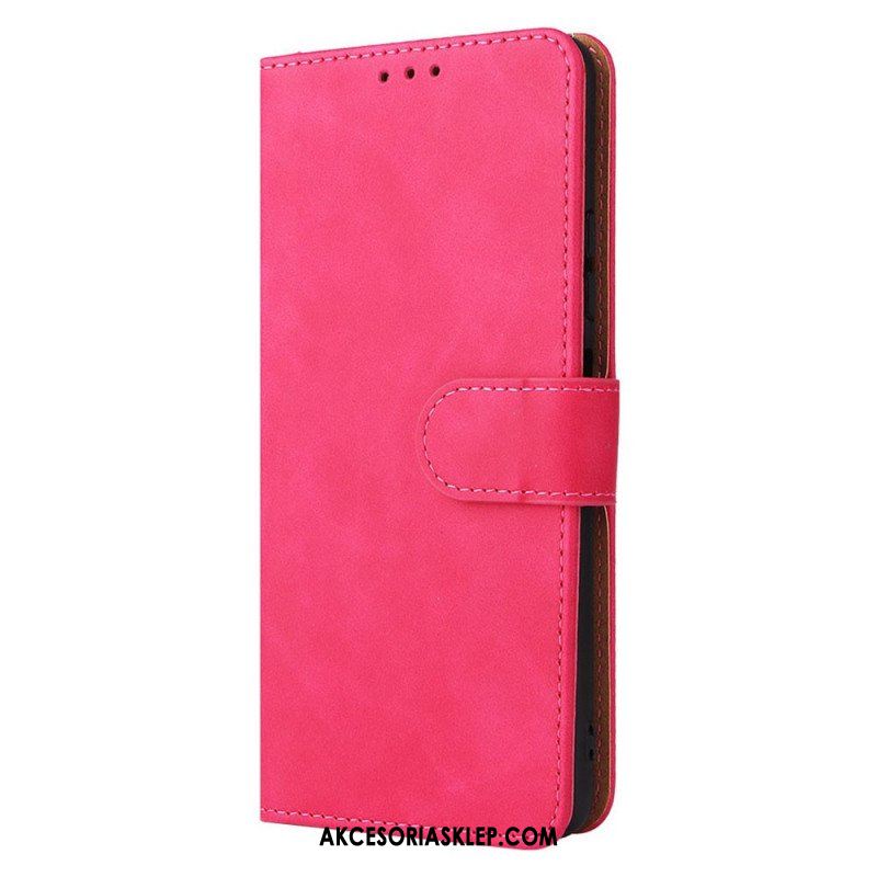Etui Folio do Poco M4 Pro 5G Dotyk Skóry