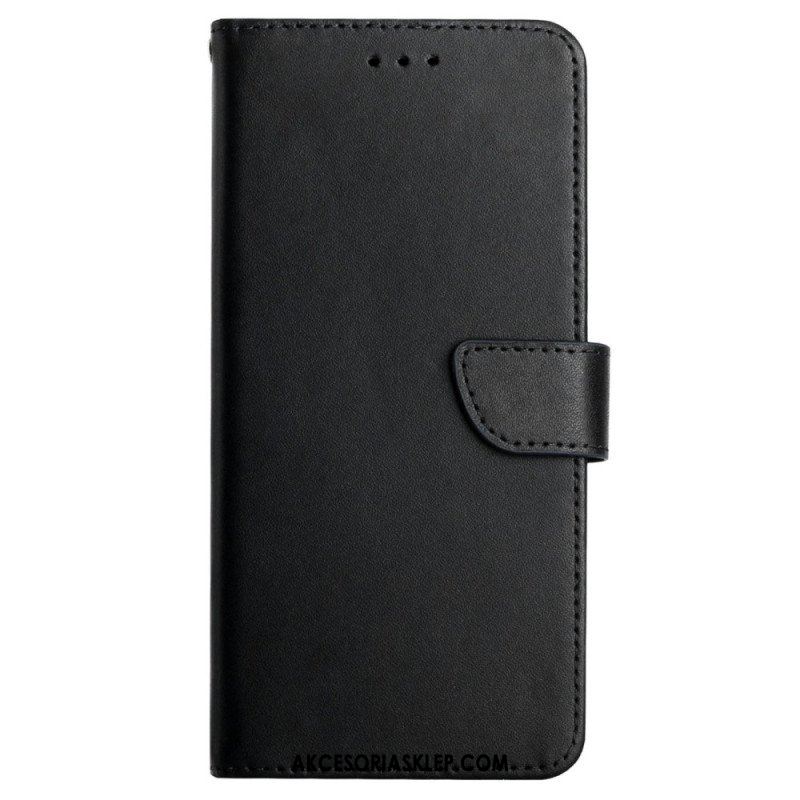 Etui Folio do Poco M5 Prawdziwa Skóra Nappa