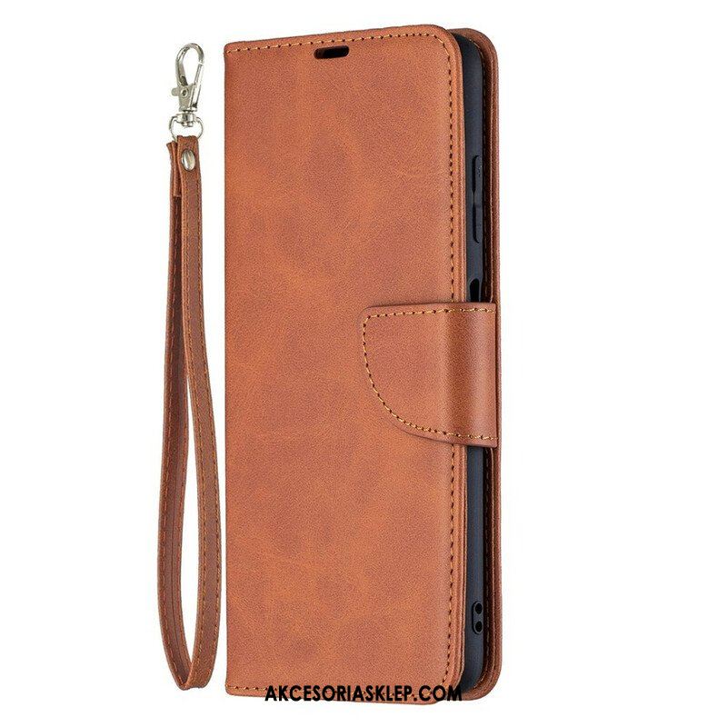 Etui Folio do Poco X3 / X3 Pro / X3 NFC Skórzany Futerał Gładka Klapa Ukośna