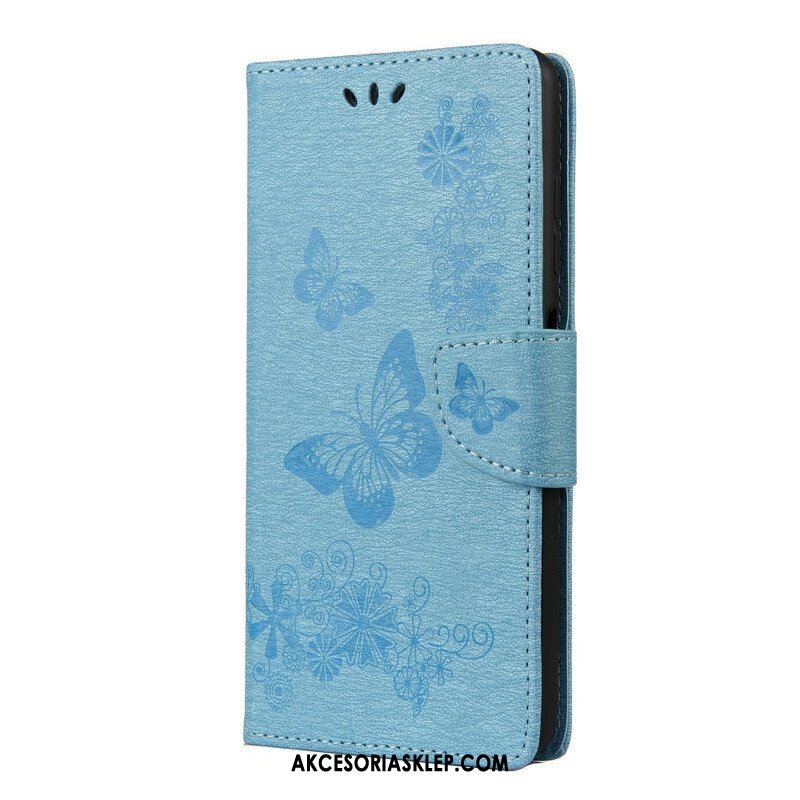 Etui Folio do Poco X3 / X3 Pro / X3 NFC Tylko Motyle Ze Smyczą