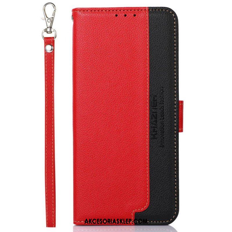 Etui Folio do Poco X4 GT Rfid Khazneh W Stylu Liczi