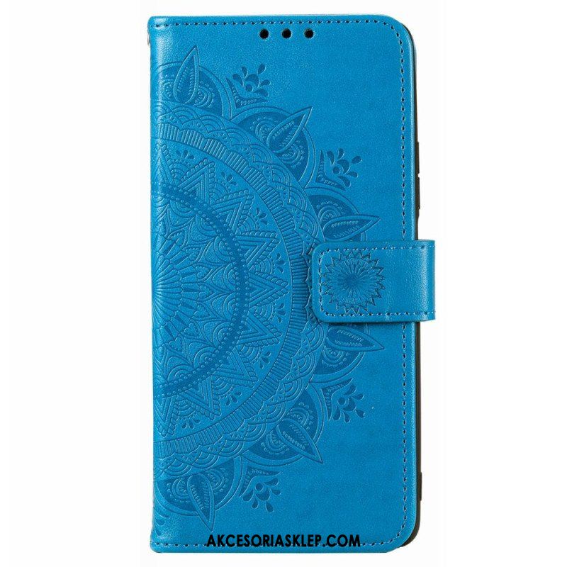 Etui Folio do Poco X4 Pro 5G Mandala Sun Ze Smyczą