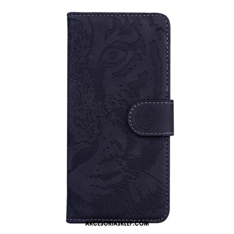 Etui Folio do Poco X4 Pro 5G Nadruk Tygrysa