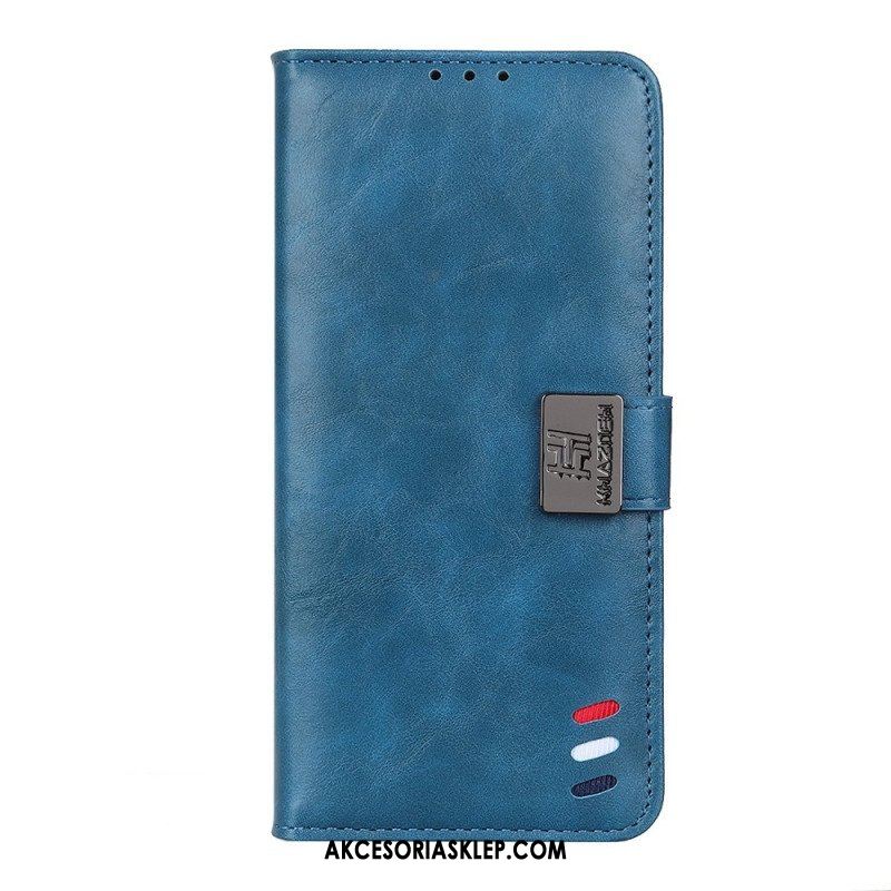 Etui Folio do Poco X4 Pro 5G Zapięcie Srebrne