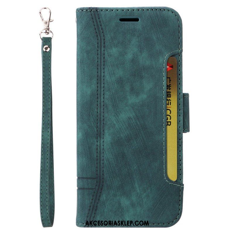 Etui Folio do Poco X5 5G Betopnice Przednie Etui Na Karty