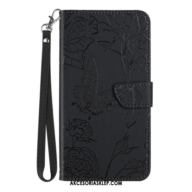 Etui Folio do Poco X5 5G Motyle I Smycz