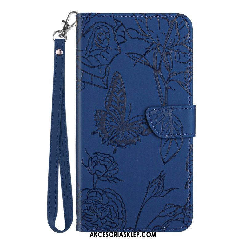 Etui Folio do Poco X5 5G Motyle I Smycz