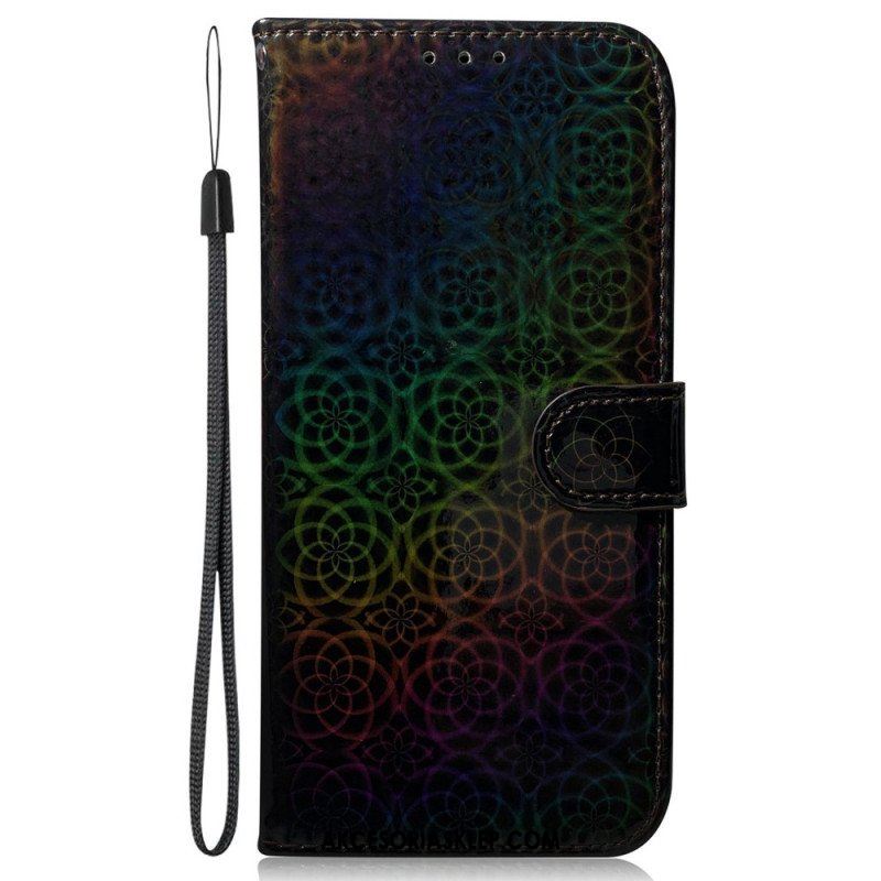 Etui Folio do Poco X5 5G Styl Dyskotekowy