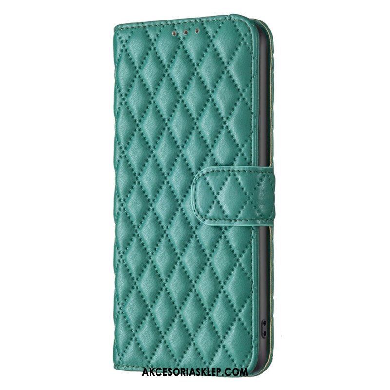 Etui Folio do Poco X5 Pro 5G Pikowany Binfen Kolor