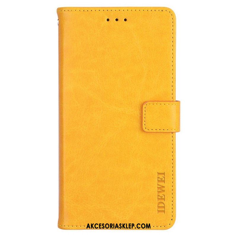 Etui Folio do Realme 9i Sztuczna Skóra Idewei