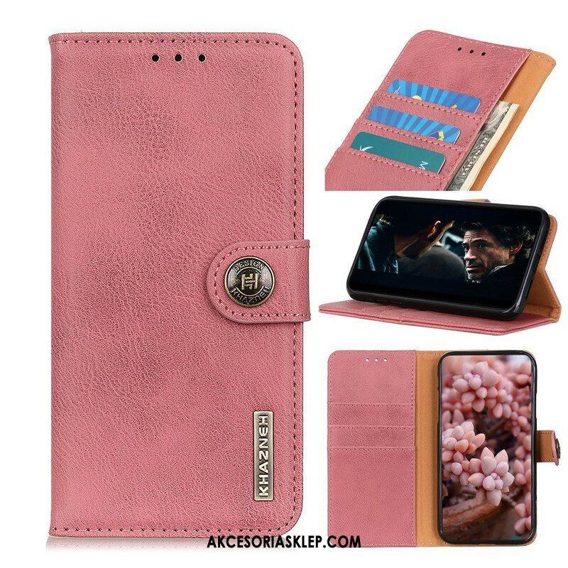 Etui Folio do Realme C11 Imitacja Skóry Khazneh