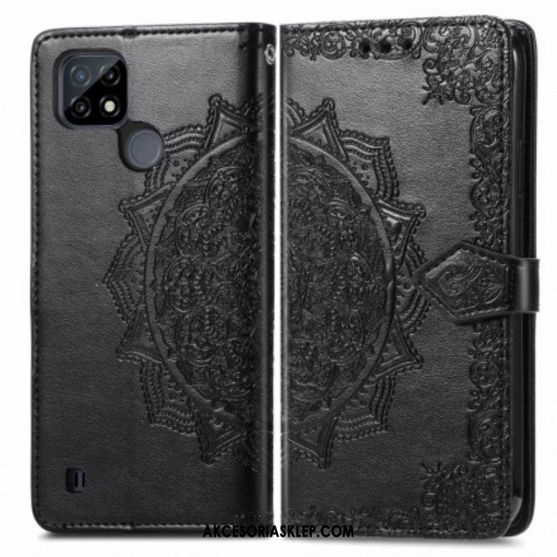 Etui Folio do Realme C21 Średniowiecze Mandali